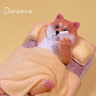 「Doranna」JXK正版 現貨 單身狗10.0 柴犬 模型 手辦 冰箱磁鐵 模擬動物 汽車擺飾 動物模型 生日禮物