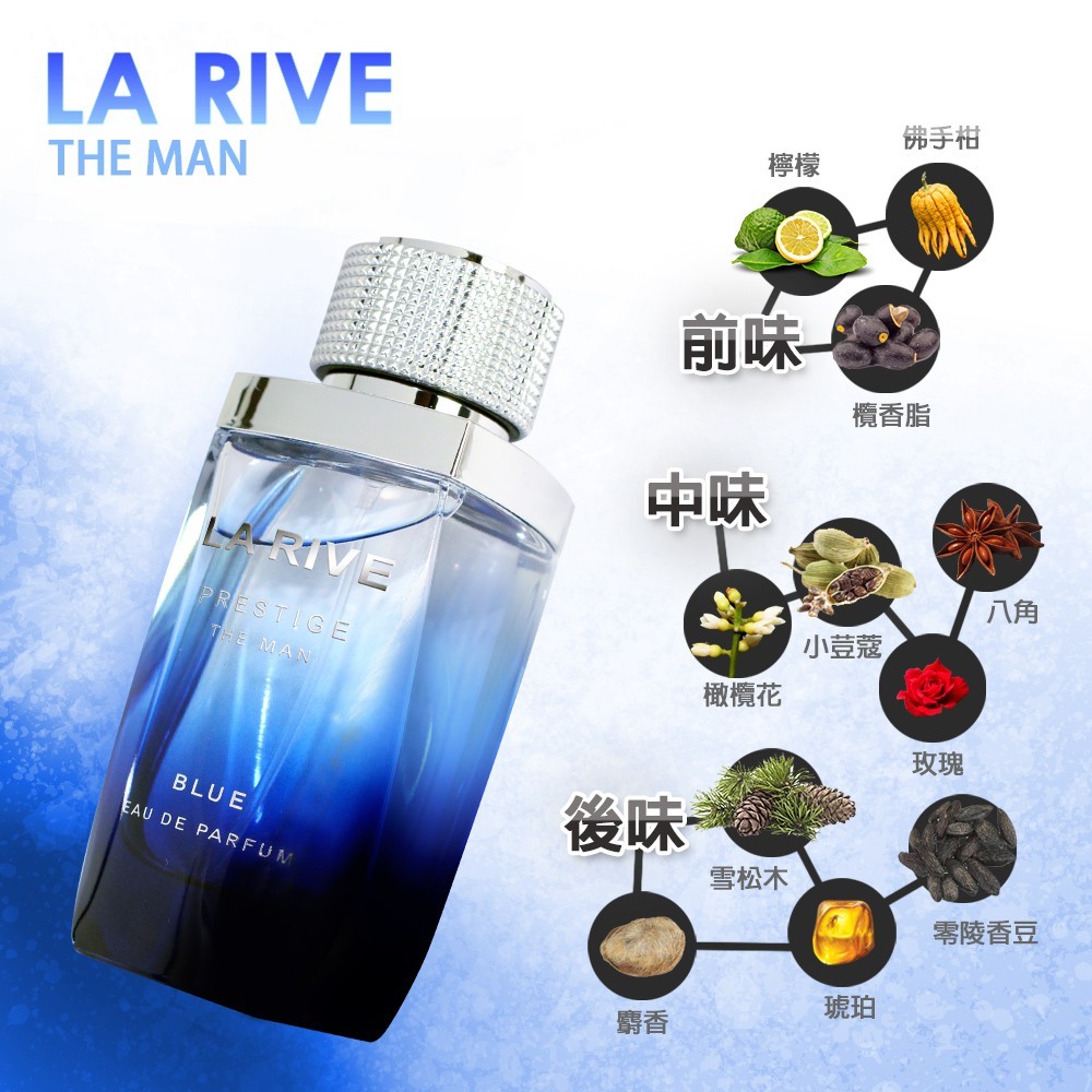 La Rive The Man Blue Prestige 男性淡香精75ML