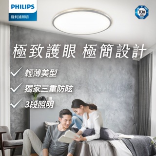Philips 飛利浦 EyeCare LED 36W 超薄調光吸頂燈-4000k自然光 (PA016)
