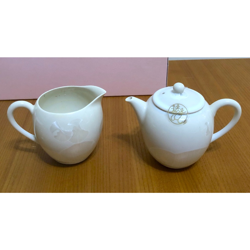 《宜龍》EILONG 雪白結晶釉茶具組 茶壼+茶杯
