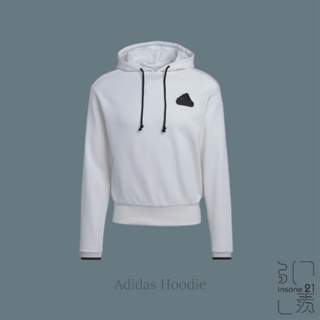 ADIDAS FRENCH TERRY HOODIE 帽Ｔ 白 休閒 HY5519【Insane-21】