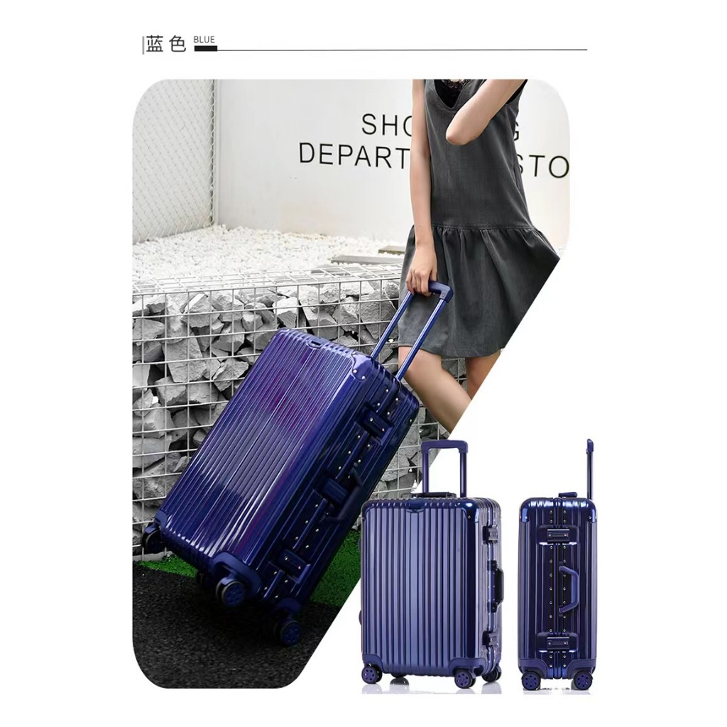 【出廠價】🔥旅行箱 20吋24吋26吋鋁框亮面行李箱 拉桿箱鋁框密碼箱 SPORT旅行箱行李箱學生拉桿箱7到10天到貨