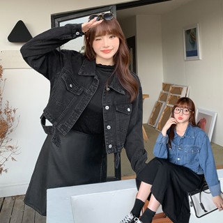 CCGIRL中大尺碼 性感甜輕熟辣牛仔鏤空設計風格外套-共2色 - 適M～4L《20532》大尺碼女裝 中大尺碼外