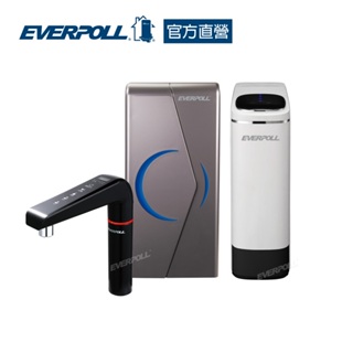 【EVERPOLL】廚下型雙溫UV觸控飲水機+直出RO淨水器(閃耀白)(EVB-298-E+RO-900G)