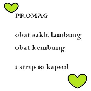 Promag💯ORI untuk masalah lambung kembung 1 strip 10 tablet