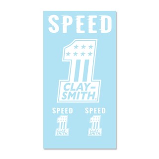 【MOONEYES】 叼菸鷹Clay Smith No. 1 白色 貼紙 (透明底) [CSYC3949]
