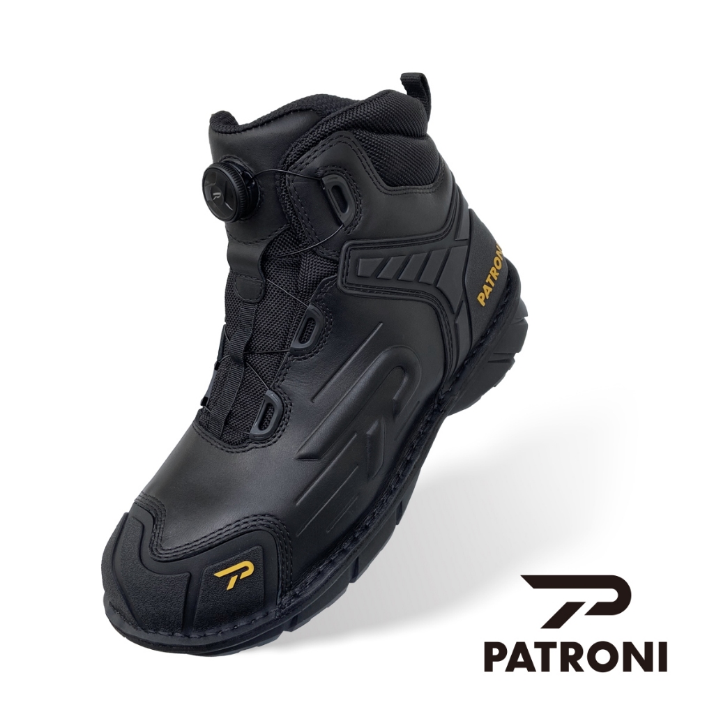 【PATRONI】戰神靴 SF2307BLK  SD防水快旋鈕抗靜電安全鞋