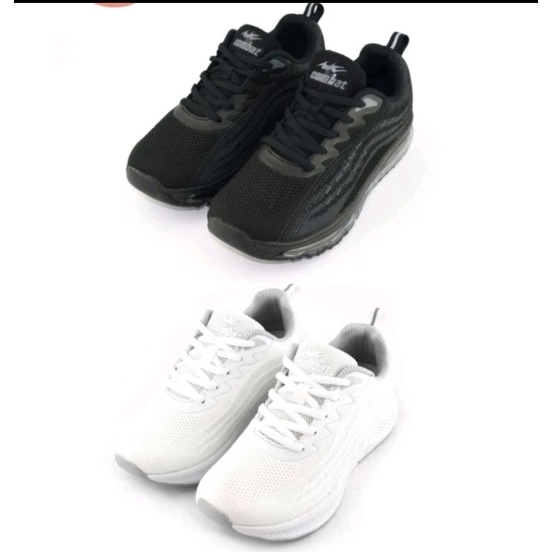COMBAT 艾樂跑女鞋 氣墊鞋 輕量透氣止滑 黑色 22305 白色22306