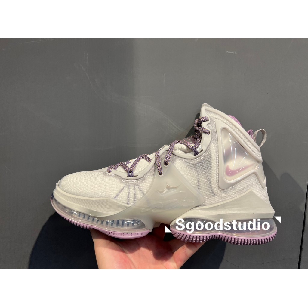 S.G NIKE LeBron 19 XIX EP DC9340-004 灰白 紫 氣墊 穩固 包覆 運動 籃球 男鞋