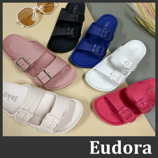 【Eudora】MIT臺灣製 防水拖鞋 沙灘鞋 平底拖鞋 情侶鞋 親子鞋 平底軟底 一體成型 防水 柏肯 拖鞋 防水鞋