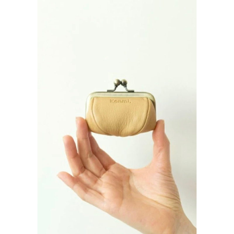 【現貨】100%正品【日本品牌kanmi.】 | 手掌大小的小零錢包 | 珠扣 |日本製
