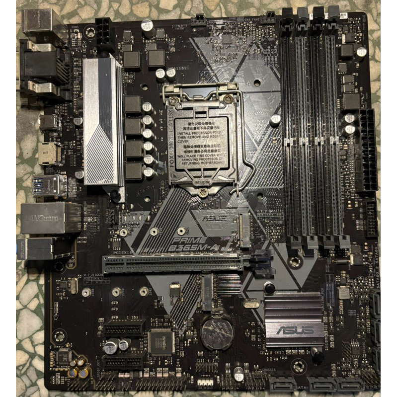 (免運)華碩主機板 PRIME B365M-K支援Intel® Core 8、9代1151腳位CPU、約8成新