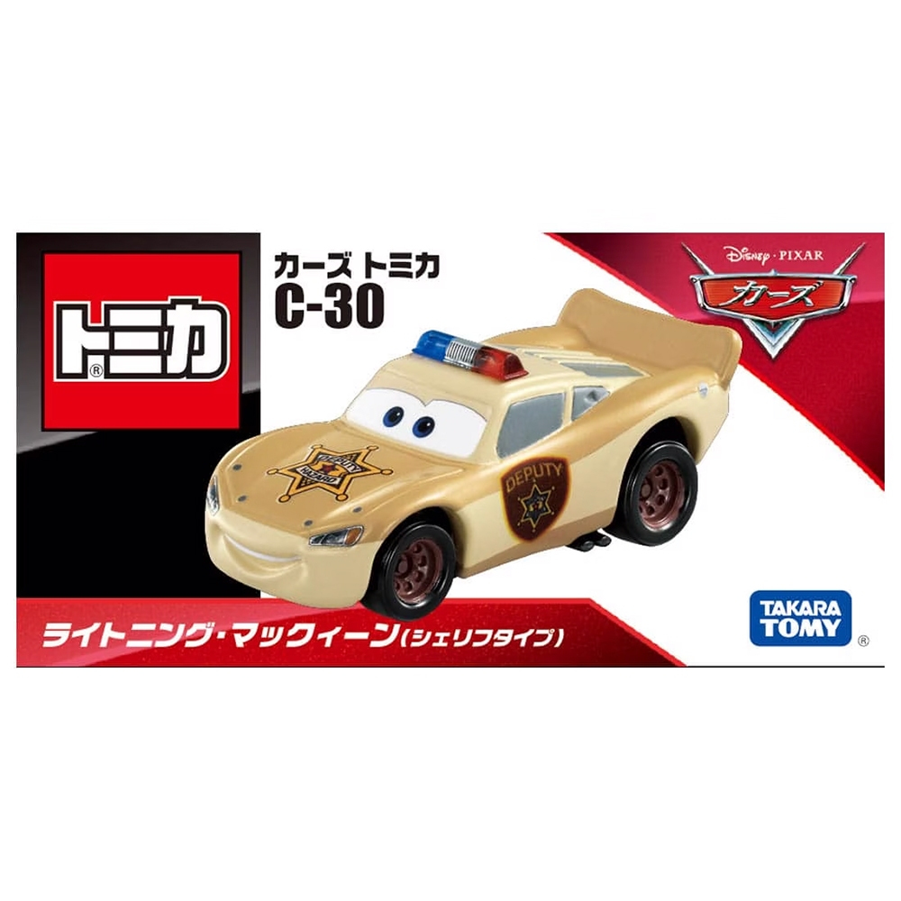 【自取200元】TOMICA 多美CARS小汽車 C-30 閃電麥坤(公路旅行 警長版)【台中宏富玩具】