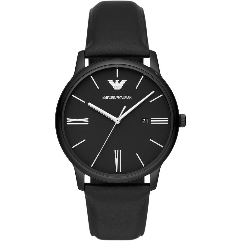 【EMPORIO ARMANI 亞曼尼】極簡風格紳士腕錶 AR11573 42mm 現代鐘錶