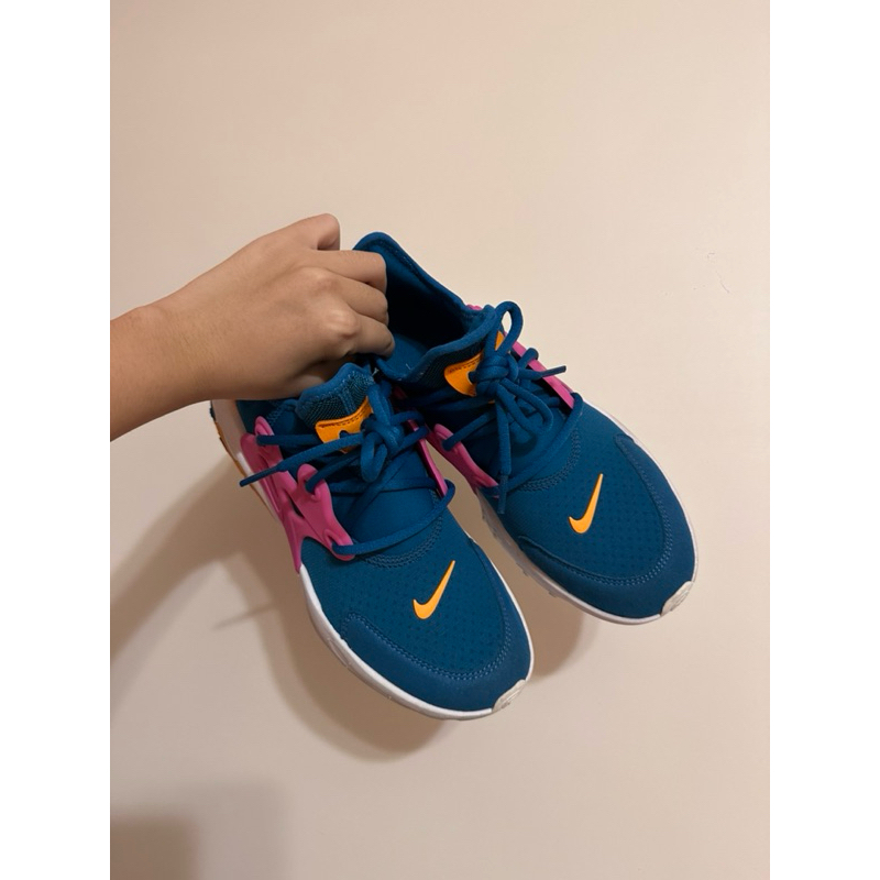 Nike React Presto (GS) 墨綠粉 魚骨 休閒鞋 BQ4002-300 二手