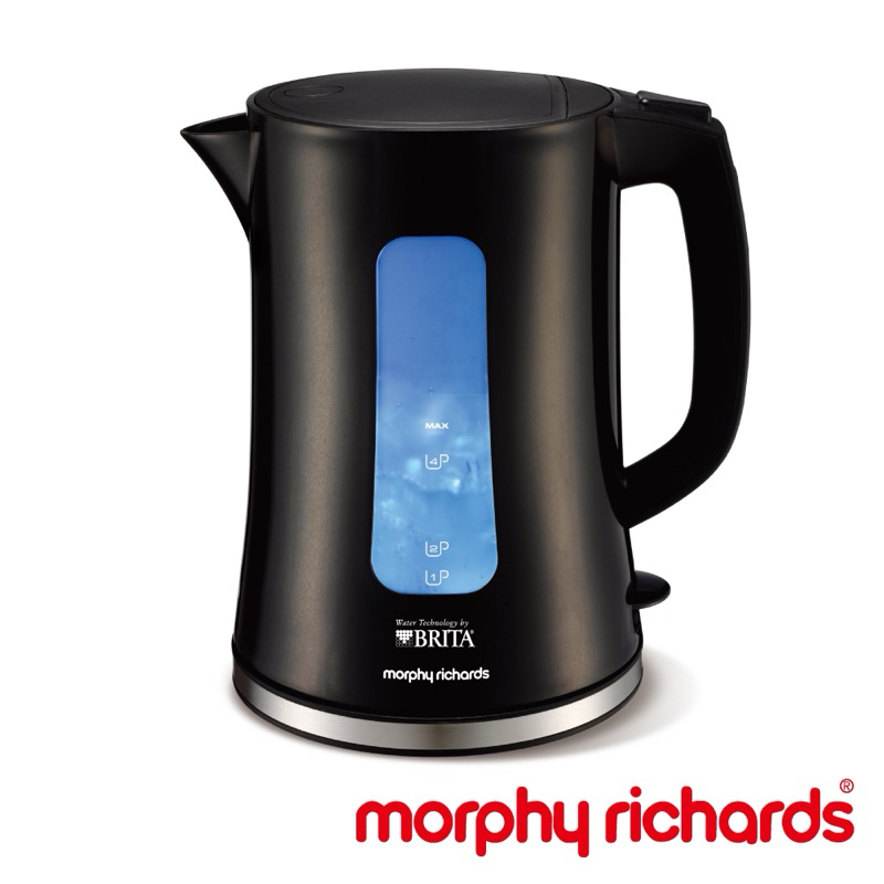 英國Morphy Richards * BRITA 聯名 快煮濾水壺1.5L 曜岩黑 9成新