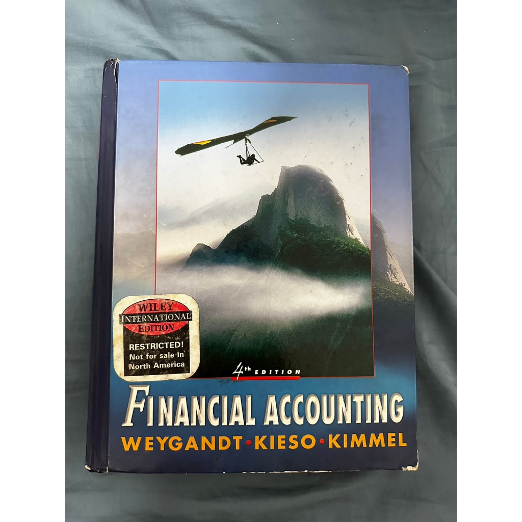 financial accounting weygandt  4TH EDITION 財務會計絕版正版原文書Wiley