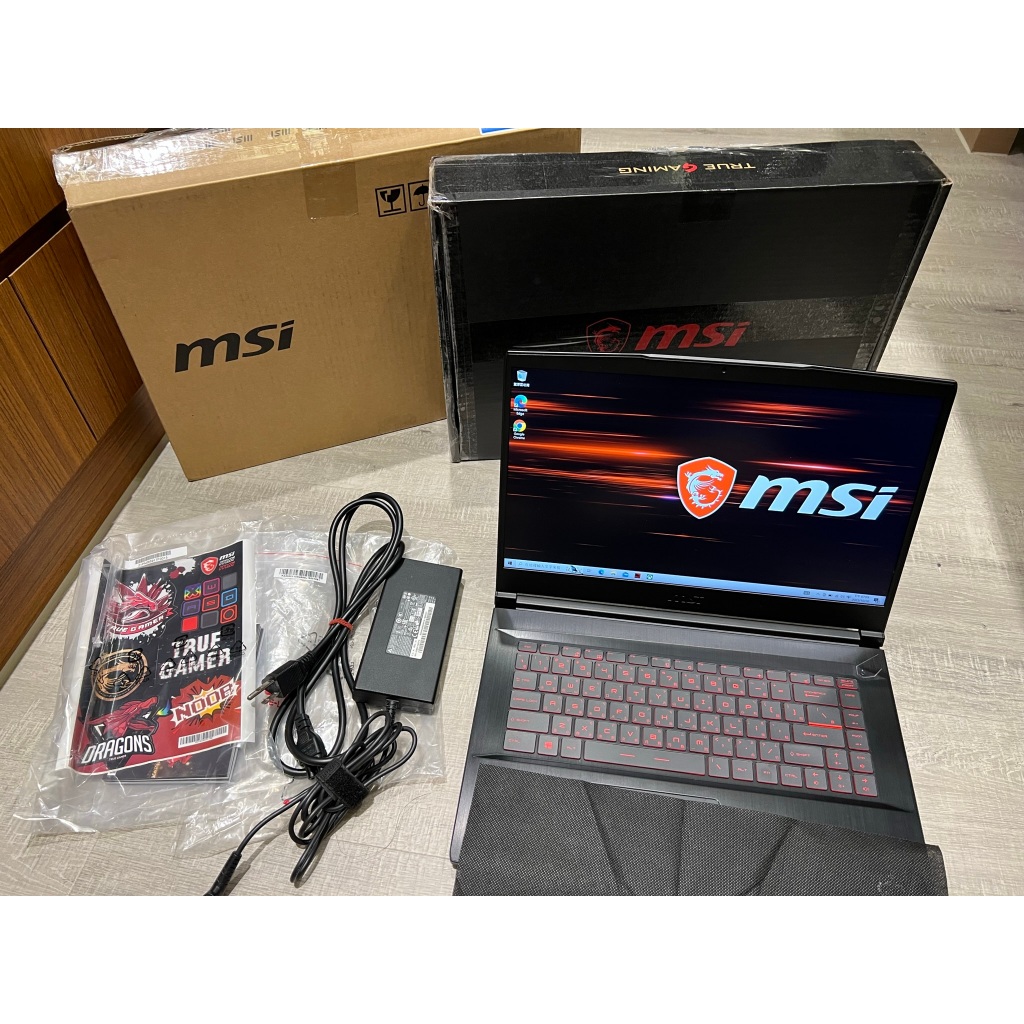 MSI 電競筆電 GF65 10UE I5-10500H 16G 512G RTX3060 二手筆電 遊戲筆電 ROG