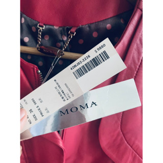 MOMA 小羊皮 騎士風 皮衣 外套 36（原價9880）