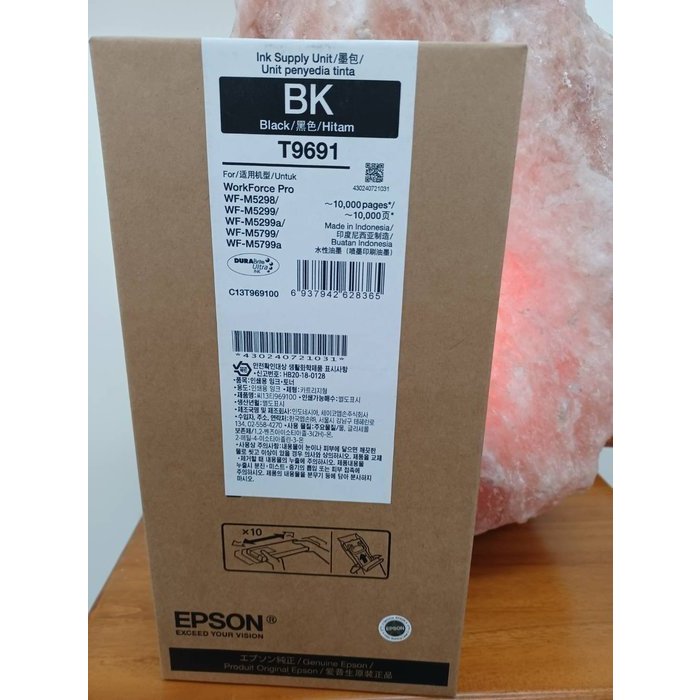 黑色EPSON T969100/T9691原廠墨水匣適用：WF-M5299/M5799/5299/5799