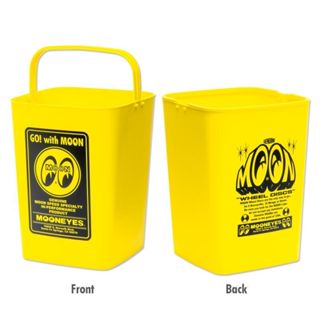 MOON 黃色 10公升容量 垃圾桶 收納桶 [MG983YE]