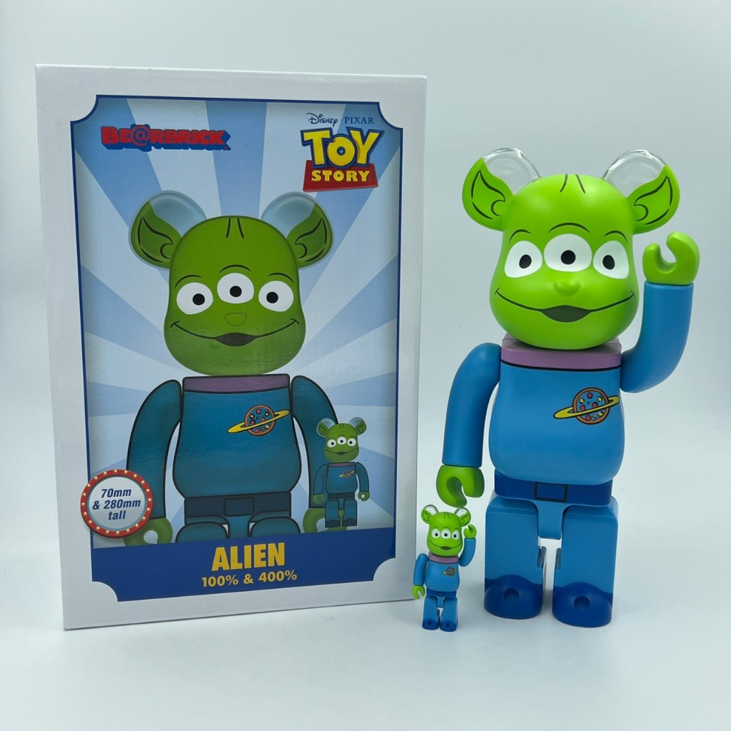 Be@rbrick BEARBRICK Toy Story ALIEN 三眼怪 玩具總動員  400% 100%