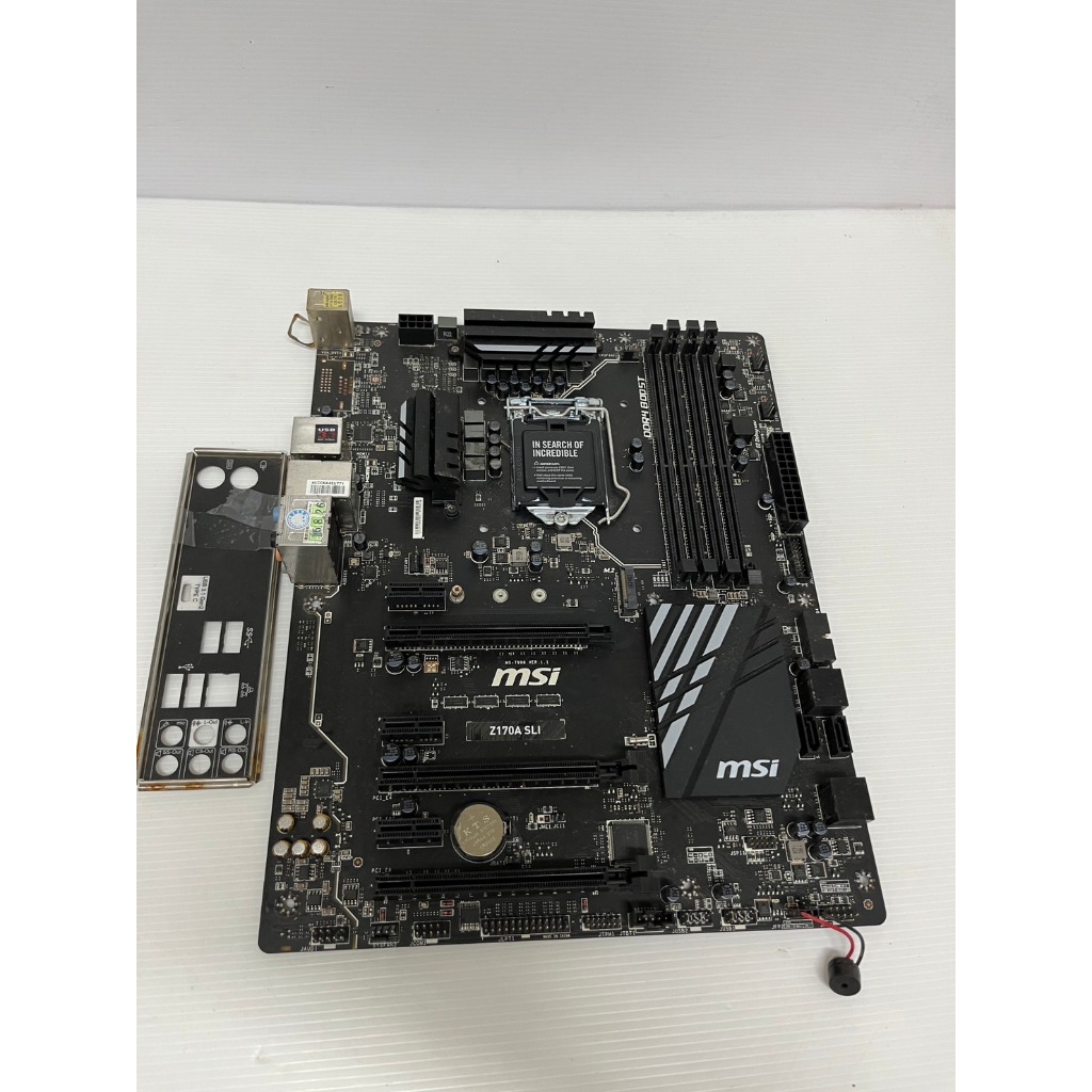 89@微星 MSI Z170A-SLI Z170/DDR4/六七代/軍規/M.2 ATX 1151腳位 主機板 附檔板