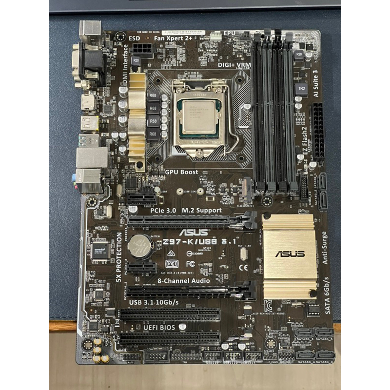 華碩Z97-K主機板+ i7-4790 CPU(一手自用）