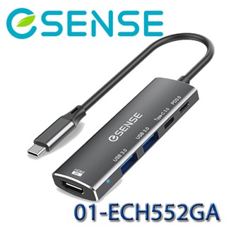 【3CTOWN】含稅 eSENSE 逸盛 H552 Type-C TO HDMI/USB3.0/PD3.0 轉接器