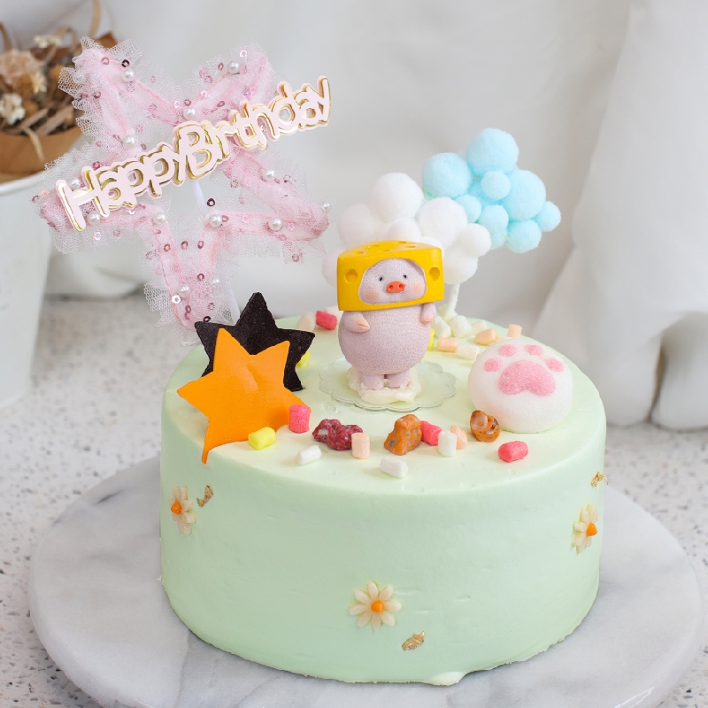 【PATIO 帕堤歐】甜點豬A-起司 生日 蛋糕 小豬 造型蛋糕 慶生 動物造型 生日禮物