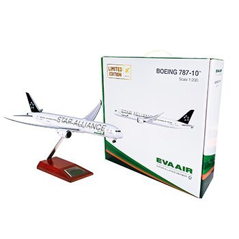 [EVA mart] 現貨 代購 長榮航空 B787-10 星空聯盟 1:200 飛機模型 (限量木座典藏版)