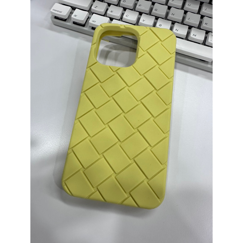 近全新｜BOTTEGA VENETA BV iPhone14ProMax 黃色 手機殼