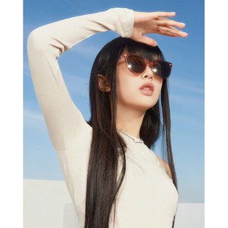CARIN韓系太陽眼鏡LES 透卡其棕 (偏光鏡片)【韓國CARIN】韓星NewJeans同款-韓系眼鏡 韓系太陽眼鏡