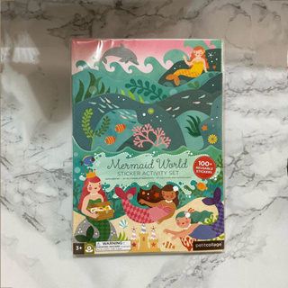 ［全新］美國 Petit Collage 遊戲貼紙書 歡樂美人魚