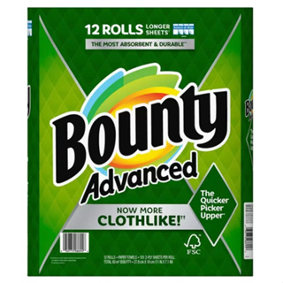 Bounty 兩層隨意撕特級廚房紙巾 101張 X 12捲