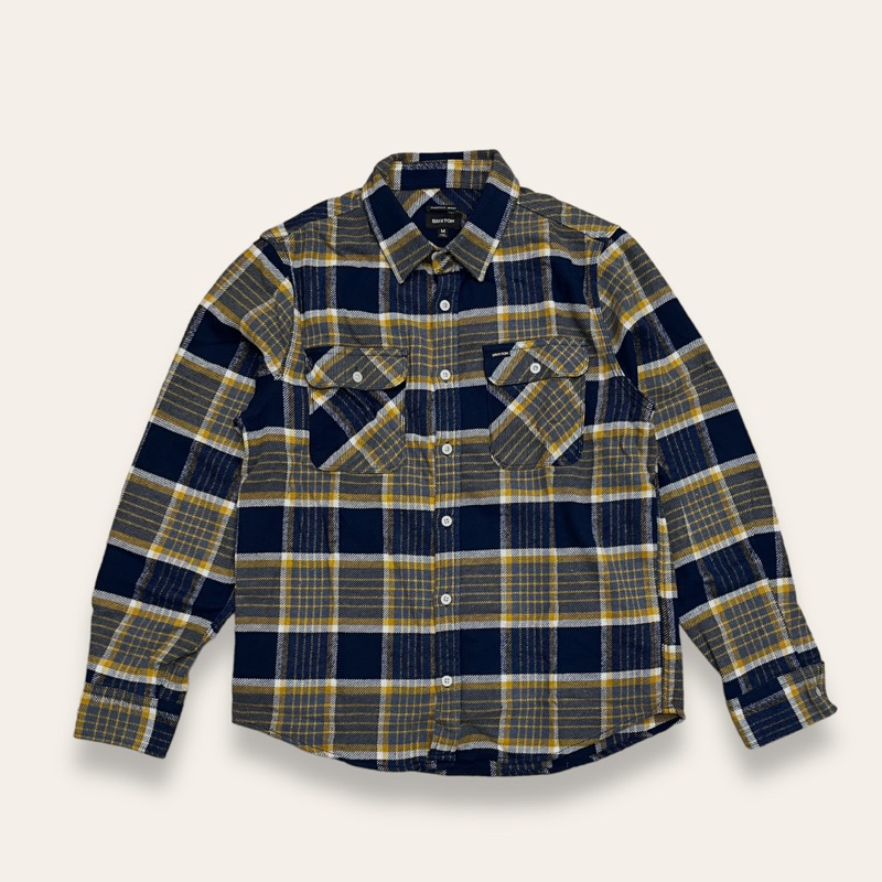 全新 現貨 Brixton Bowery Flannel shirt 格紋 法蘭絨 襯衫 復古 騎士 衝浪 滑板