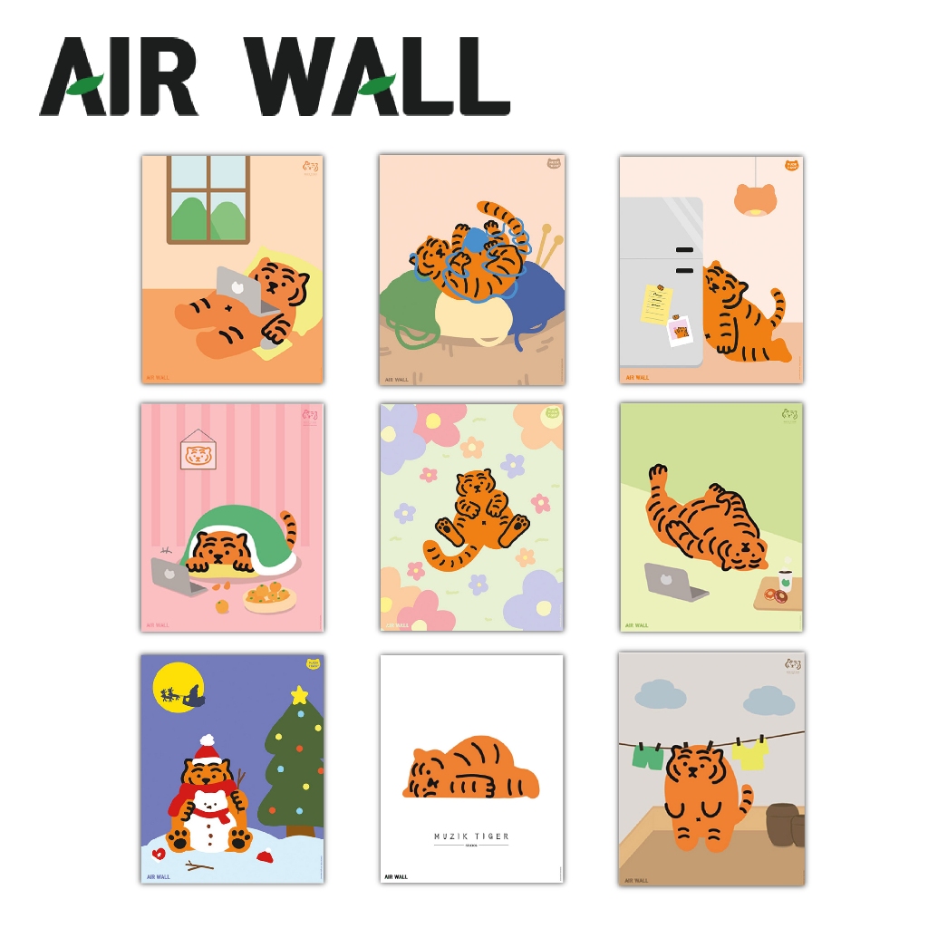 【 韓國 AIRTEC】MUZIK TIGER X Air Wall Air Fresh 聯名款 壁貼 海報