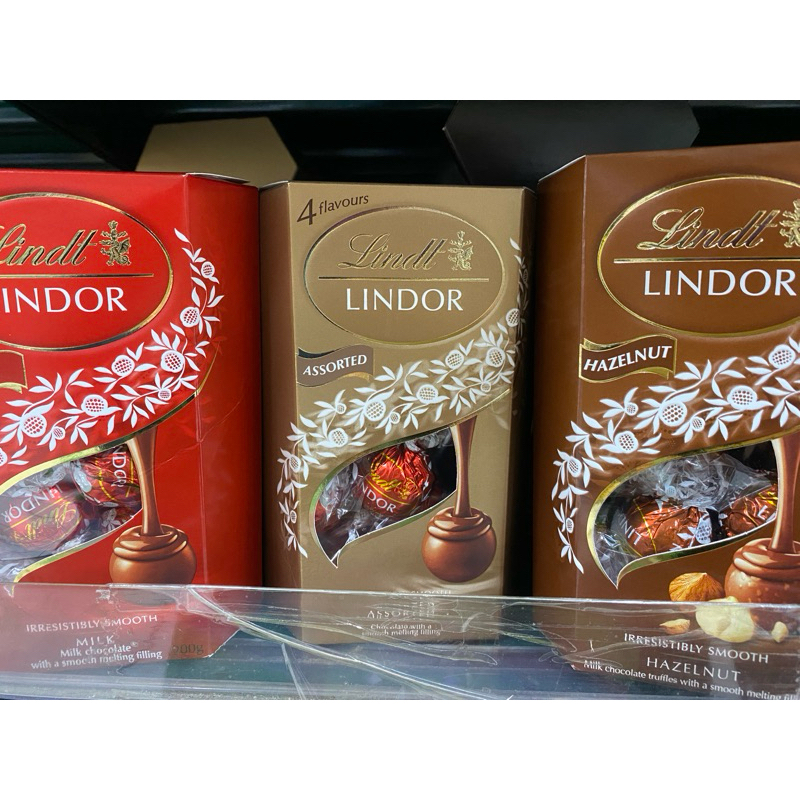 瑞士蓮 Lindor 夾餡綜合巧克力/60%黑巧克力/榛果牛奶200g