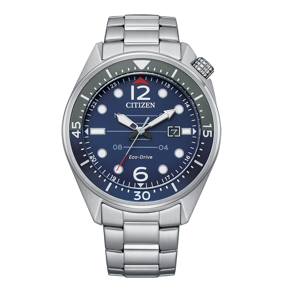 (聊聊享更優惠) CITIZEN星辰 GENT'S 系列 光動能 復古美式 深藍 時尚腕錶44mm AW1716-83L