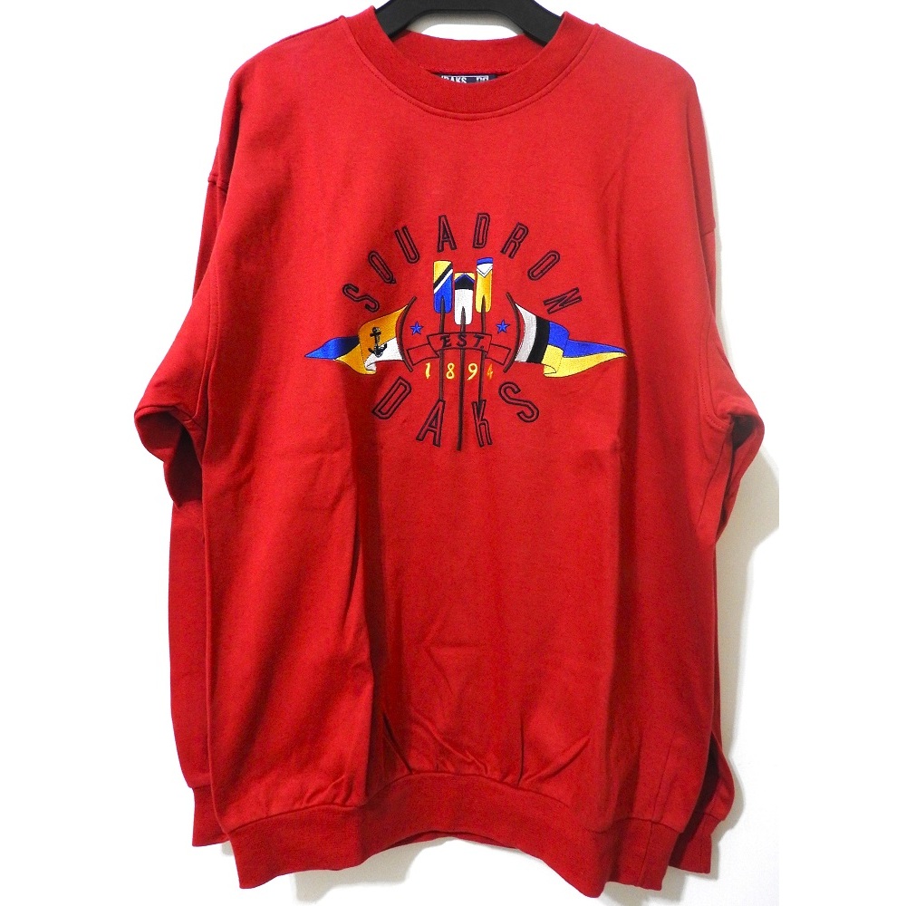 【古著尋寶S】日本製🔵DAKS 長袖T恤🔵L號 M號 刺繡 日系 品牌 名牌 精品 紅色 潮流 復古 上衣 男生 女生