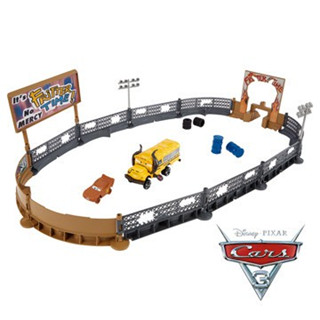 二手✨汽車總動員 Cars3 火桶噴射賽車遊戲組 閃電麥坤 汽車總動員3 麥坤 電影 場景玩具 Disney迪士尼
