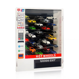 小汽車模型收納盒多美卡合金風火輪tomy玩具車模自動售貨機展示架
