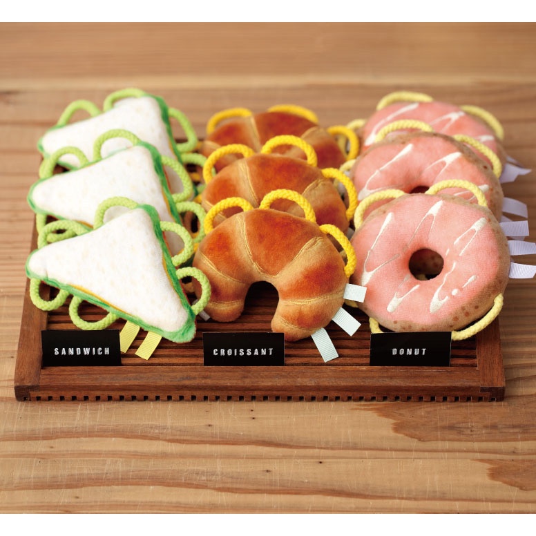 日本SHAOOL 嬰兒手搖鈴 甜甜圈 可頌 三明治 (共三款)