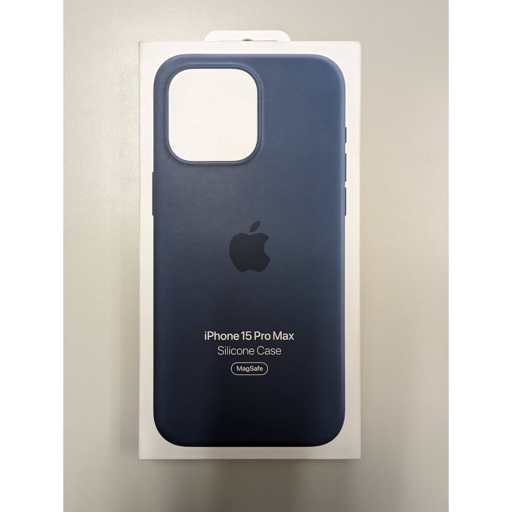iPhone 15 Pro Max MagSafe 矽膠保護殼 - 風暴藍色