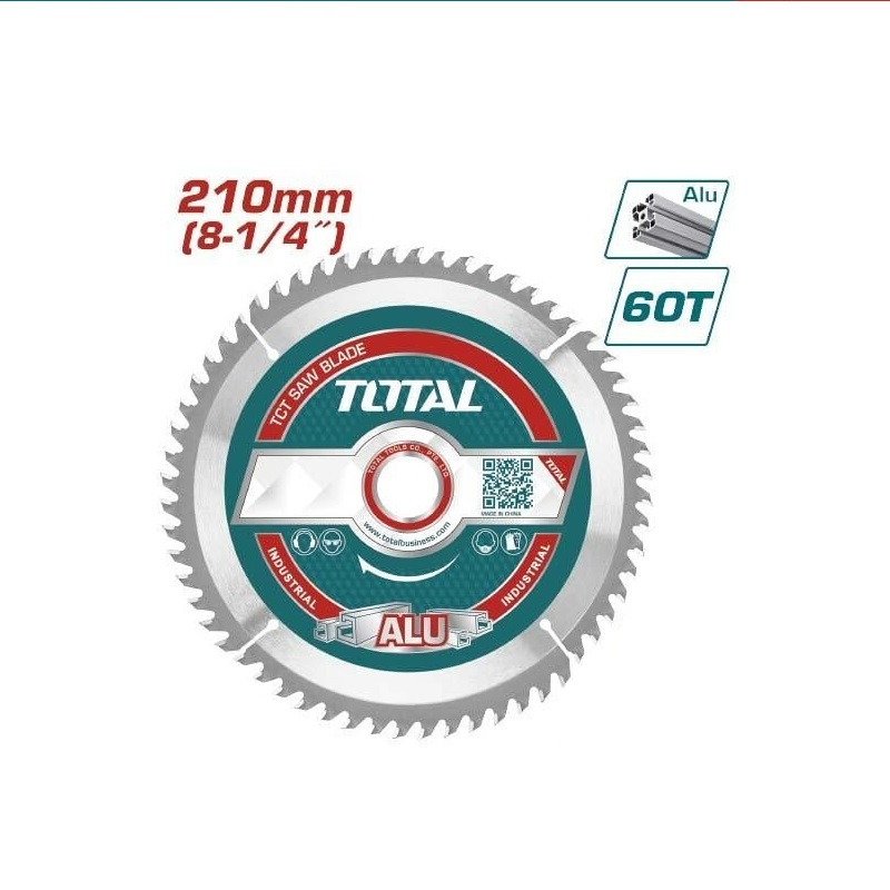 TOTAL 道達爾工具 TCT鋁用鋸片 210mm 60T (TAC233523) 砂輪片
