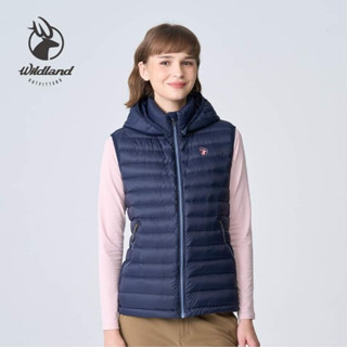 荒野 wildland 女700FP可拆帽輕暖羽絨背心 0B12171 /防風/防潑水/保暖 登山背心 羽絨背心