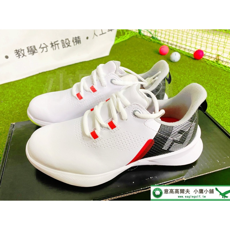 [小鷹小舖] FOOTJOY FJ JUNIOR 兒童 高爾夫球鞋 45034Z 易打理合成皮革鞋面 輕量舒適 '23