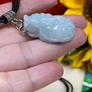 天然翡翠A貨 發財咬財 龍龜 緬甸玉 擺件 吊飾
