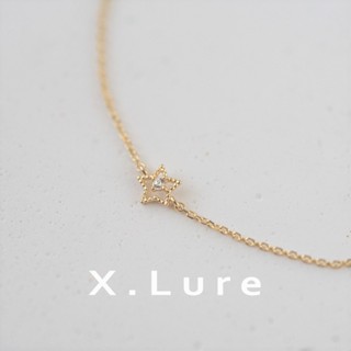 【X.LURE】14K 星空珠邊鑽石手鍊 鑽K鍊 義大利K練 鑽手鍊 真金 真鑽 K金 輕珠寶