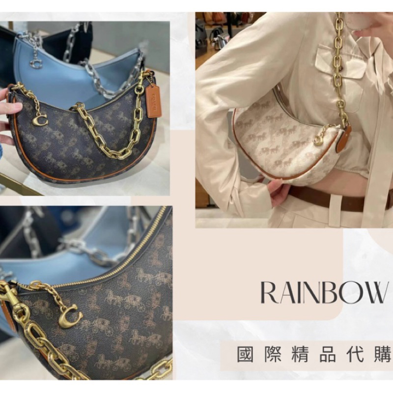 ✨✈️RAINBOW 國際精品代購✨Coach秋冬新款mira經典馬車月牙包